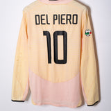 Juventus 2003-04 Del Piero Long Sleeve Away Kit (L)