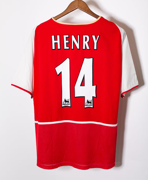 Arsenal 2002-04 Henry Player Issue Home Kit (L)