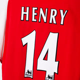 Arsenal 2002-04 Henry Player Issue Home Kit (L)