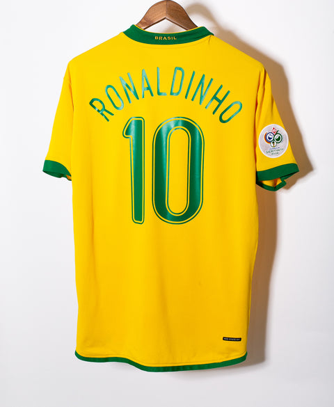 Brazil 2006 Ronaldinho Home Kit (M)