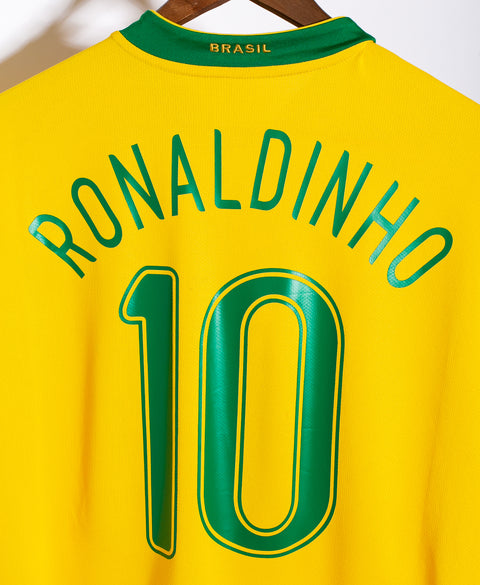 Brazil 2006 Ronaldinho Home Kit (M)