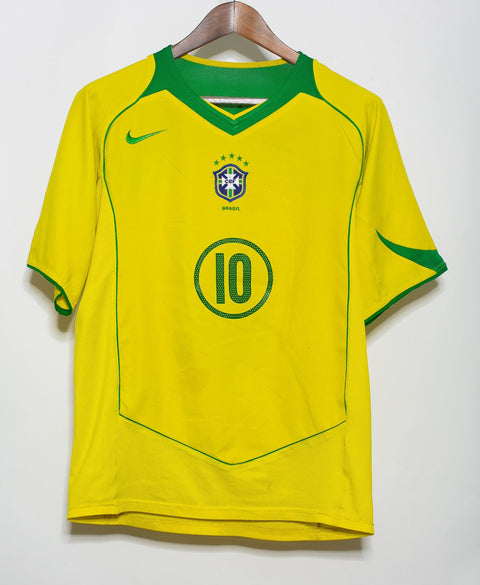 Brazil 2004 Ronaldinho Home Kit (M)