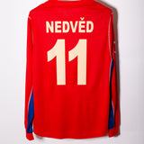 Czech Republic 2002 Nedved Long Sleeve Home Kit (2XL)
