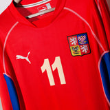Czech Republic 2002 Nedved Long Sleeve Home Kit (2XL)