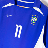 Brazil 2002 Ronaldinho Away Kit (L)