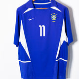 Brazil 2002 Ronaldinho Away Kit (L)