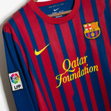 Barcelona 2011-12 Messi Long Sleeve Home Kit (L)