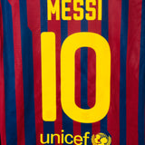 Barcelona 2011-12 Messi Long Sleeve Home Kit (L)