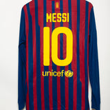 Barcelona 2011-12 Messi Long Sleeve Home Kit (L)