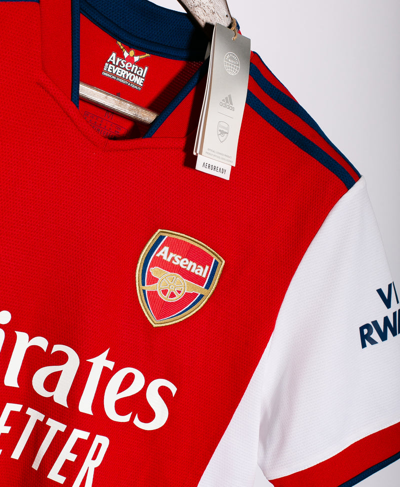 Arsenal 2021-22 Aubameyang Home Kit NWT (M)
