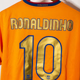 Barcelona 2006-07 Ronaldinho Away Kit (L)