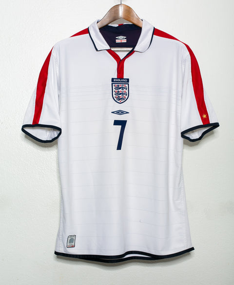 England 2004 Beckham Home  Reversible  Kit (L)