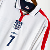 England 2004 Beckham Home  Reversible  Kit (L)