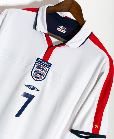 England 2004 Beckham Home  Reversible  Kit (L)