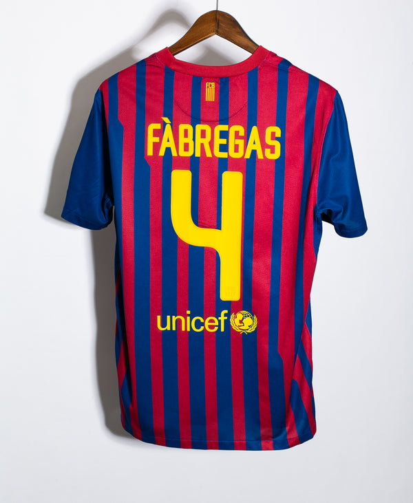 Barcelona 2011-12 Fabregas Home Kit (L)