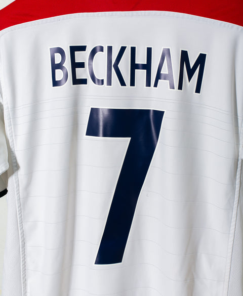 England 2004 Beckham Home  Reversible  Kit (L)