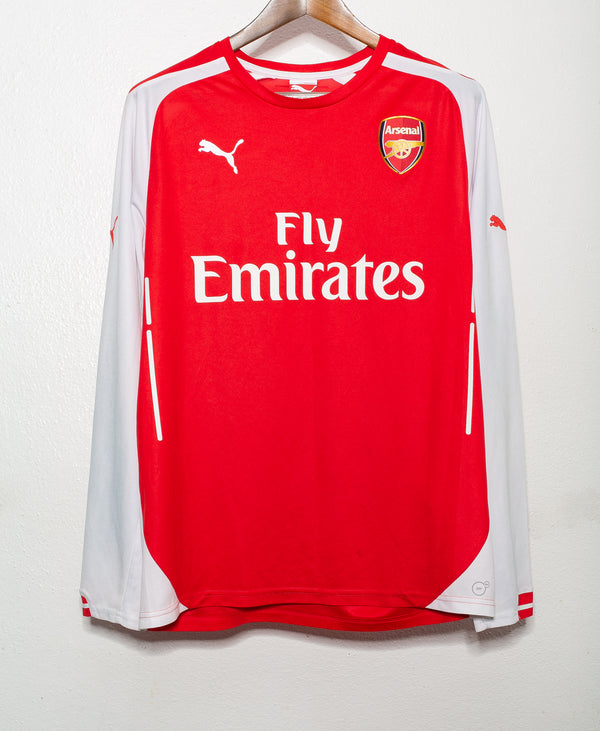 Arsenal 2014-15 Cazorla Long Sleeve Home Kit (L)