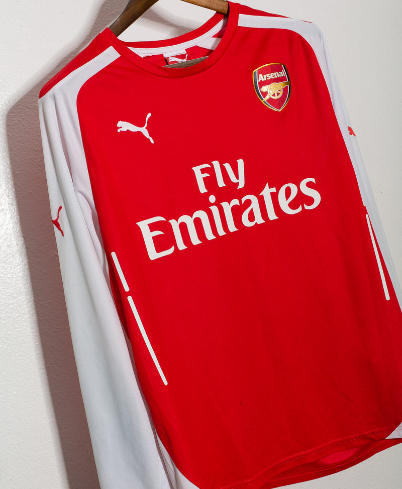 Arsenal 2014-15 Cazorla Long Sleeve Home Kit (L)