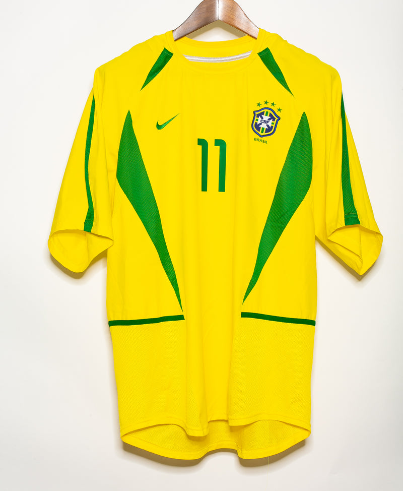 Brazil 2002 Ronaldinho Home Kit (XL)