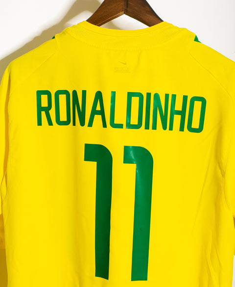 Brazil 2002 Ronaldinho Home Kit (XL)