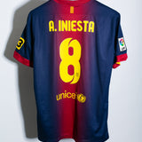 Barcelona 2012-13 Iniesta Home Kit (L)