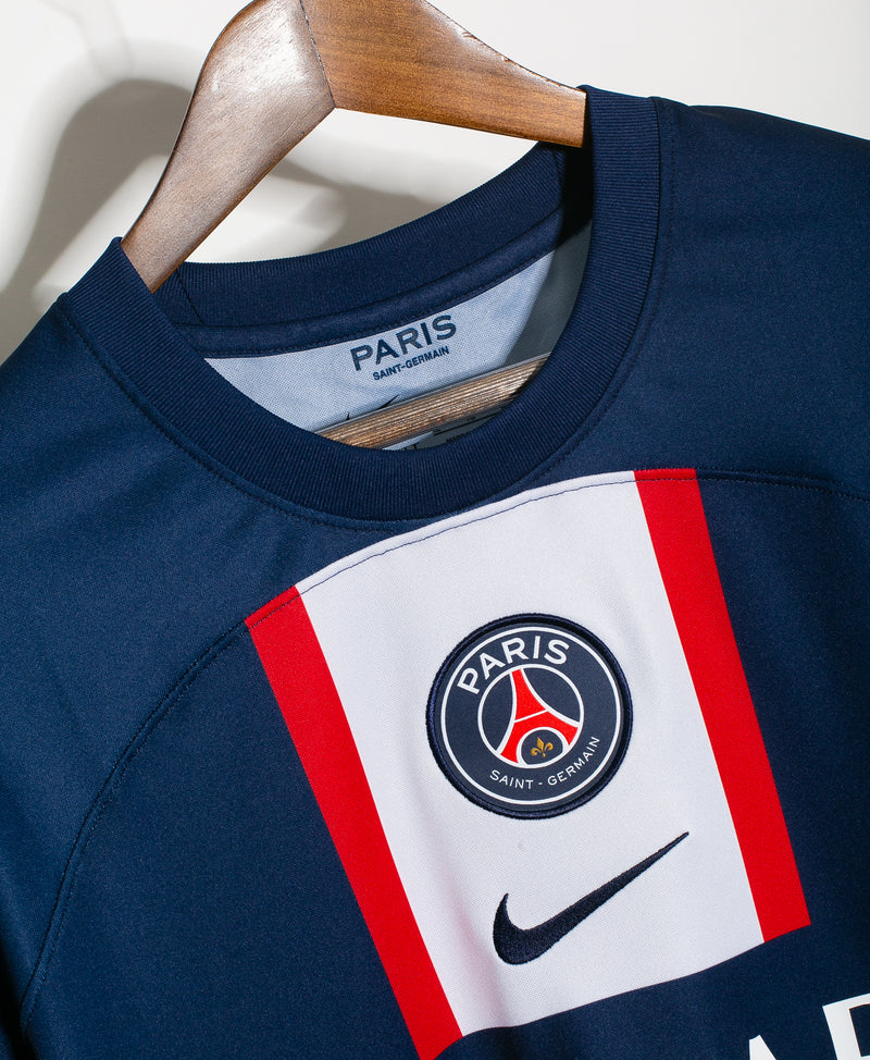 Paris Saint-Germain LS Home Stadium Shirt 2022-23 with Messi 30