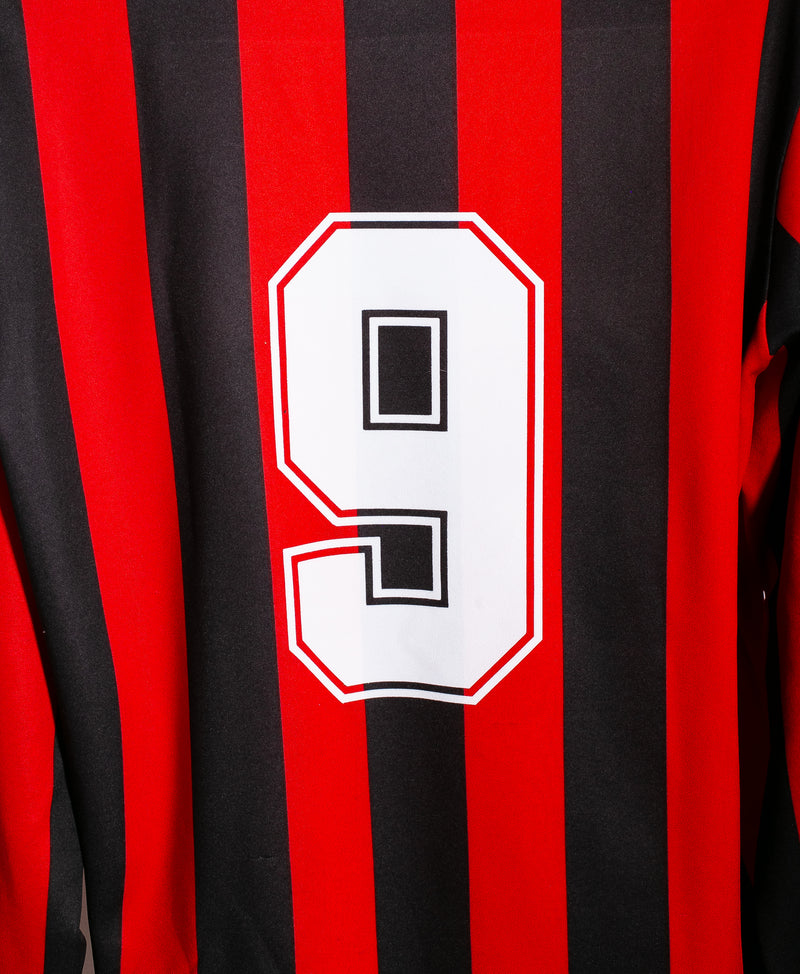 AC Milan 1991-92 Van Basten Long Sleeve Home Kit (L)
