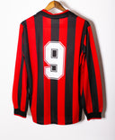 AC Milan 1991-92 Van Basten Long Sleeve Home Kit (L)