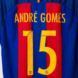 Barcelona 2016-17 Andre Gomes Home Kit (L)