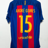 Barcelona 2016-17 Andre Gomes Home Kit (L)