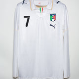 Italy 2008 Del Piero Long Sleeve Away Kit (L)