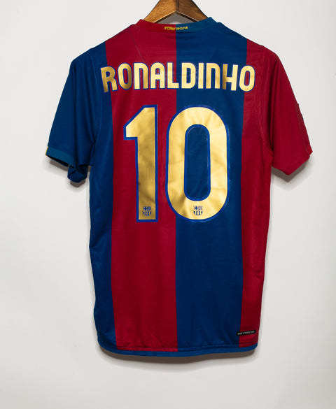 Barcelona 2006-07 Ronaldinho Home Kit (S)