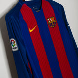 Barcelona 2016-17 Messi Long Sleeve Home Kit (S)