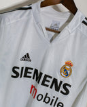 Real Madrid 2004-05 Zidane Long Sleeve Home Kit (M)