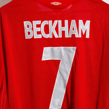 England 2004 Beckham Long Sleeve Away Kit (2XL)