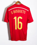 Spain 2014 Busquets Home Kit (M)