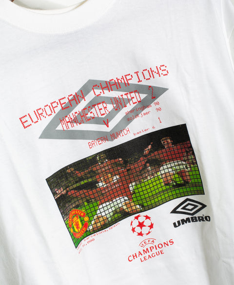 Vintage Umbro Man United 1999 Champions League Final Tee (XL)