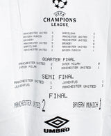 Vintage Umbro Man United 1999 Champions League Final Tee (XL)