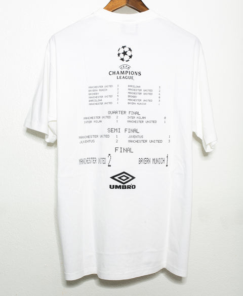 Vintage Umbro Man United 1999 Champions League Final Tee (XL)