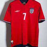 England 2002 Beckham Home Kit (XL)