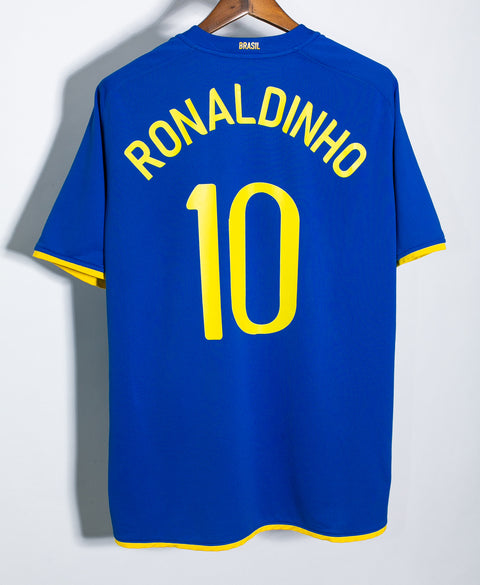 Brazil 2008 Ronaldinho Away Kit (XL)