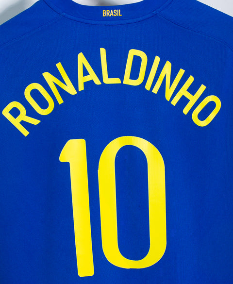 Brazil 2008 Ronaldinho Away Kit (XL)