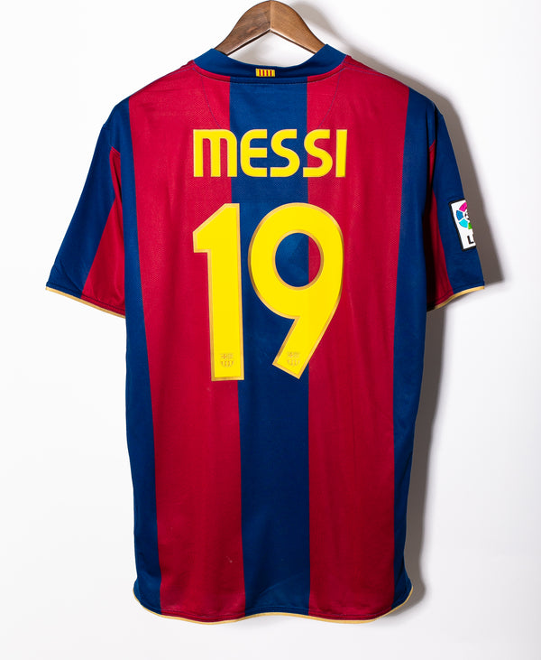 Barcelona 2007-08 Messi Home Kit (XL)