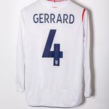 England 2006 Gerrard Long Sleeve Home Kit (S)