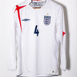 England 2006 Gerrard Long Sleeve Home Kit (S)