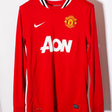 Manchester United 2011-12 Scholes Long Sleeve Home Kit (M)