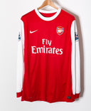 Arsenal 2010-11 Nasri Long Sleeve Home Kit (XL)