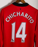 Manchester United 2013-14 Chicharito Long Sleeve Home Kit (XL)