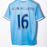 Manchester City 2013-14 Aguero Home Kit (M)