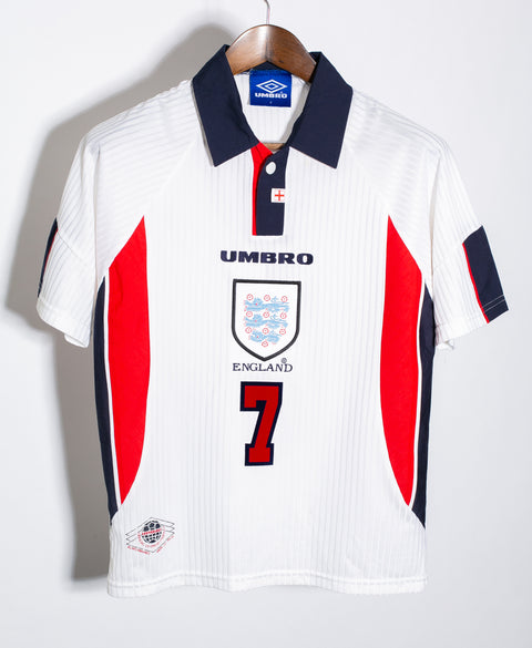 England 1998 Beckham Home Kit (YXL)